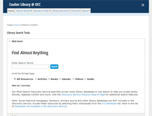 Tablet Screenshot of library.sunyocc.edu